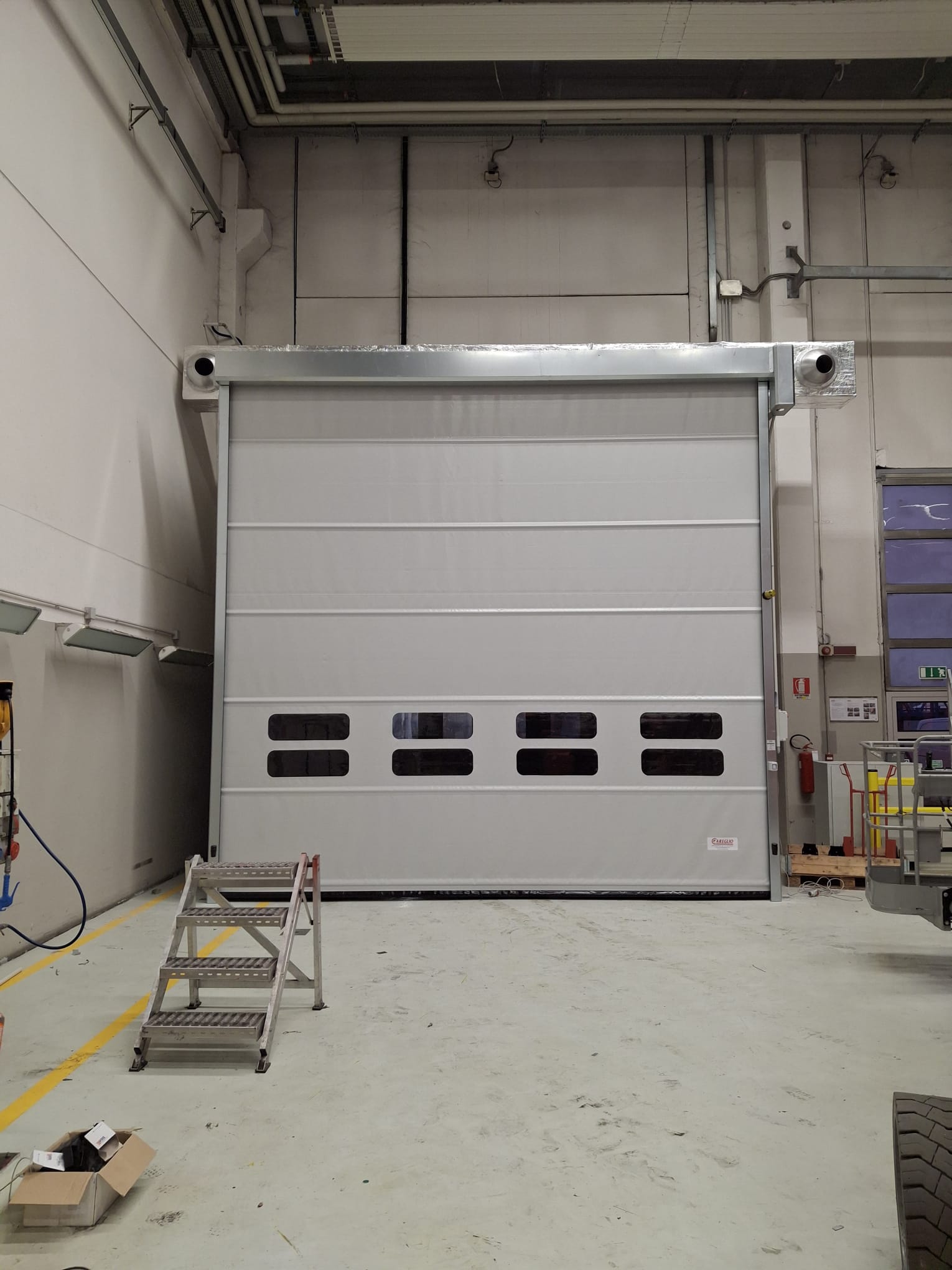 Prolungamento cabina di lavaggio con porte rapide